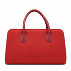 Red Braided Handle Bag