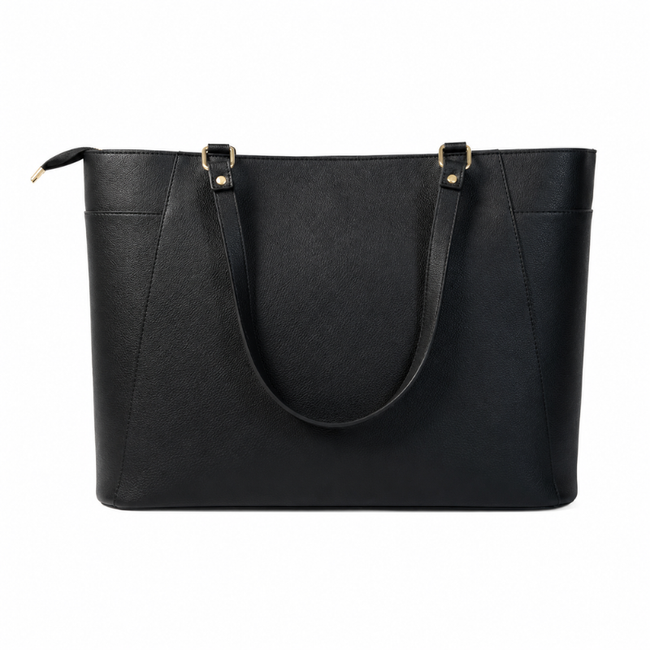 Classic Black Tote Bag Hover Image