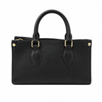 Classic Black Top Handle Bag