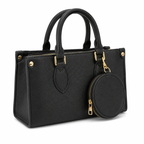 Classic Black Top Handle Bag