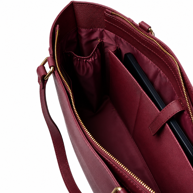 Burgundy Everyday Tote Bag