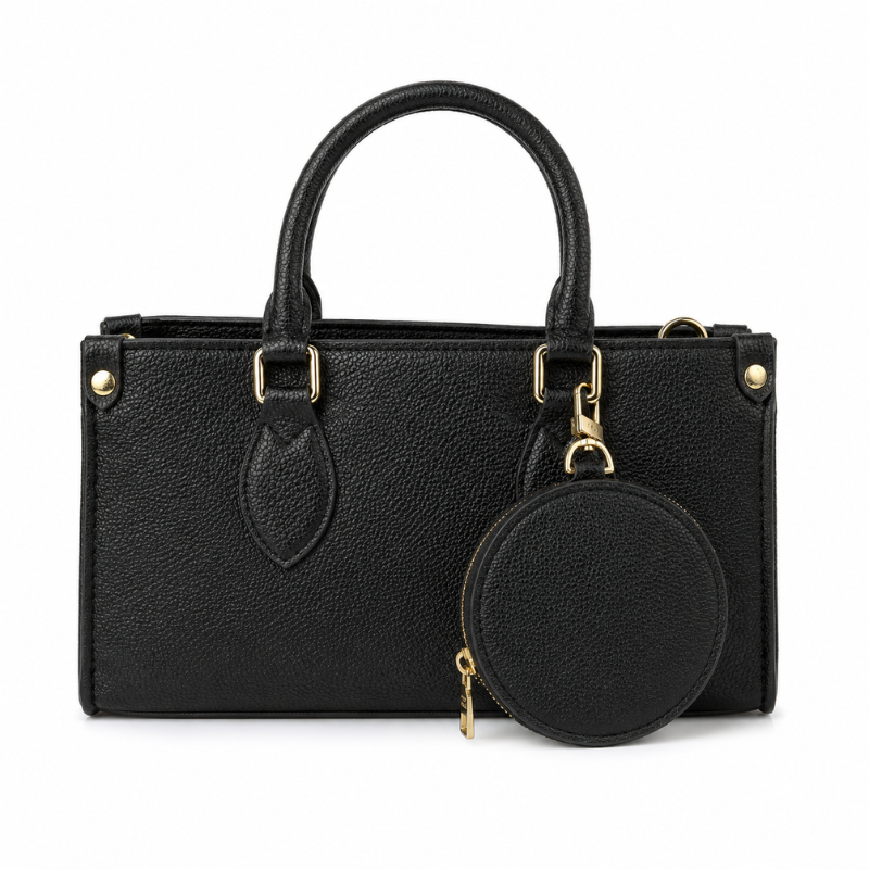 Classic Black Top Handle Bag